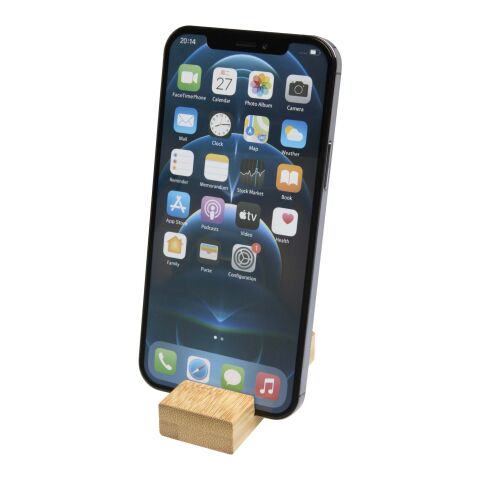 Bosona bamboo phone holder with keychain Standard | Brown | No Branding | not available | not available