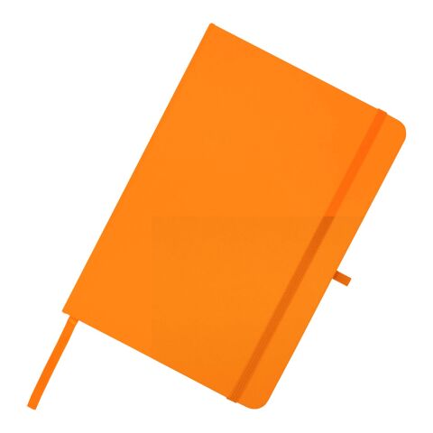 Teak A5 recycled hard cover notebook with lined pages Standard | Orange | not available | No Branding | not available | not available