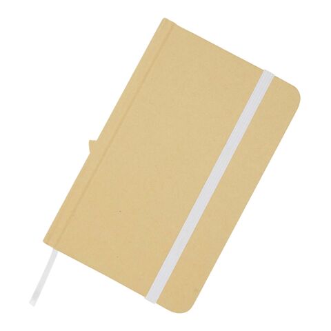 Reed A6 recycled hard cover notebook with plain pages Standard | white | No Branding | not available | not available