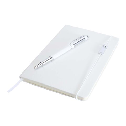 Legato Elegance A5 hard cover notebook and rollerball pen set Standard | Transparent-White | Not applicable | No Branding | not available | not available