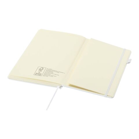 Liss A5 recycled plastic hard cover notebook White