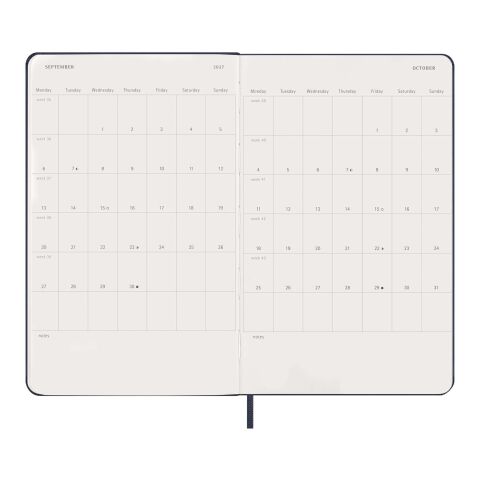 Moleskine 12M Daily L Hard Cover Planner Standard | Sapphire blue | not available | No Branding | not available | not available