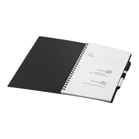 Pebbles A5 size reference reusable notebook Standard | Solid black | No Branding | not available | not available