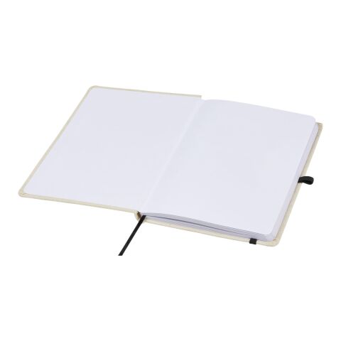 Tutico organic cotton hardcover notebook Standard | Natural-Solid black | No Branding | not available | not available | not available