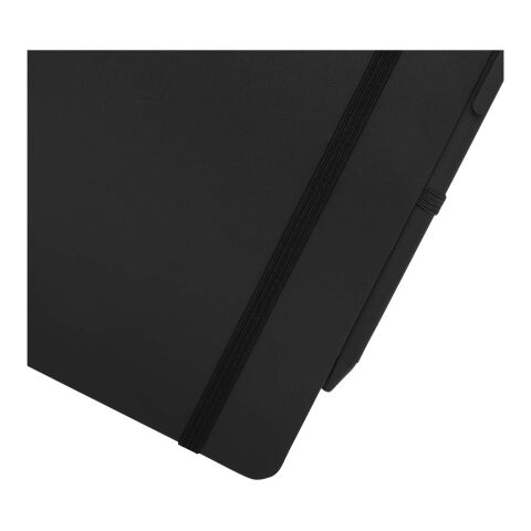 Thalaasa A5 ocean-bound hard cover notebook with ballpoint pen (black ink) Standard | Solid black | not available | No Branding | not available | not available