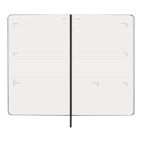 Moleskine horizontal hard cover 12 month L weekly planner Standard | Black | No Branding | not available | not available