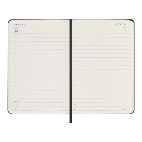 Moleskine hard cover 12 month PK daily planner Standard | Solid black | not available | No Branding | not available | not available
