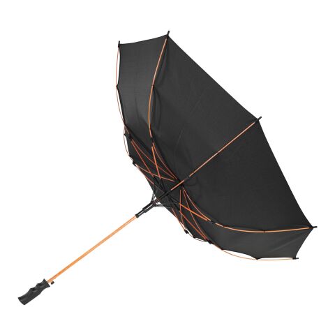 Stark 23&quot; windproof auto open umbrella Standard | Orange-Solid black | No Branding | not available | not available | not available