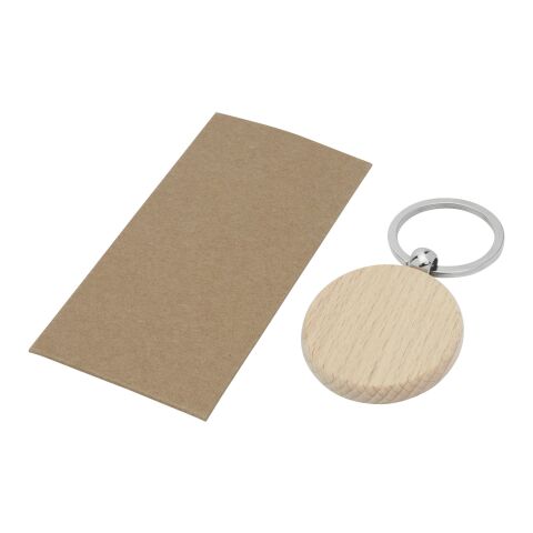Giovanni Wooden Round Keychain Standard | Natural | No Branding | not available | not available