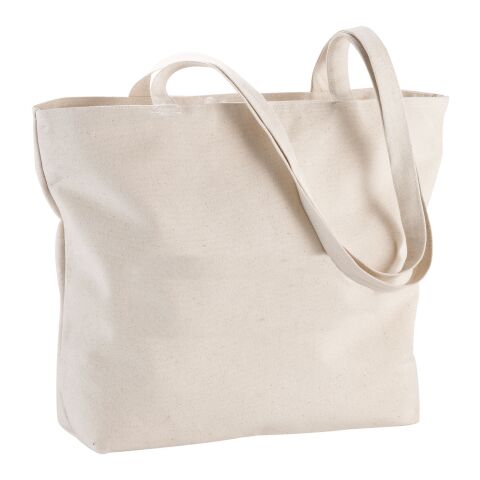 Ningbo 320 g/m² zippered cotton tote bag Standard | Natural | Not applicable | No Branding | not available | not available | not available