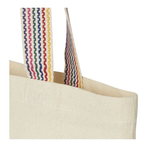 Rainbow 180 g/m² recycled cotton tote bag 5L Standard | Natural | Not applicable | No Branding | not available | not available | not available