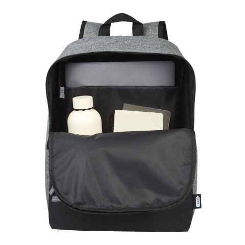 Reclaim 15&quot; GRS recycled two-tone laptop backpack 14L Standard | Solid black-Heather grey | No Branding | not available | not available | not available
