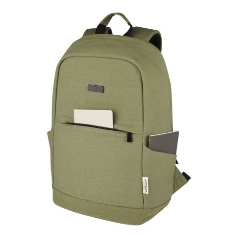 Joey 15.6&quot; GRS recycled canvas anti-theft laptop backpack 18L Standard | Olive | Not applicable | No Branding | not available | not available | not available