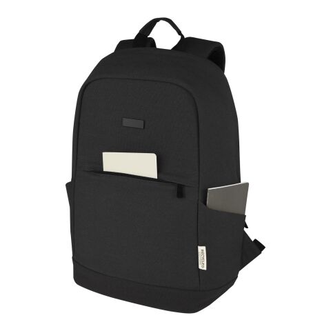 Joey 15.6" GRS recycled canvas anti-theft laptop backpack 18L Standard | Solid black | not available | No Branding | not available | not available | not available