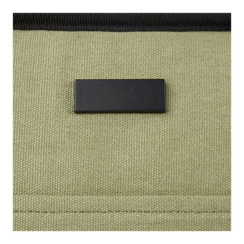 Joey 9-can GRS recycled canvas lunch cooler bag 6L Standard | Olive | not available | No Branding | not available | not available | not available