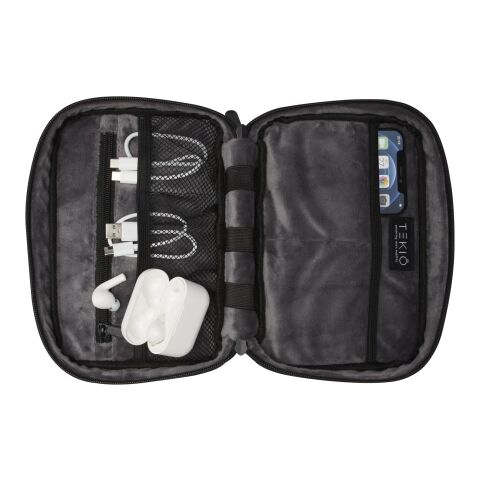 Rise GRS recycled organiser pouch Standard | Solid black | No Branding | not available | not available | not available