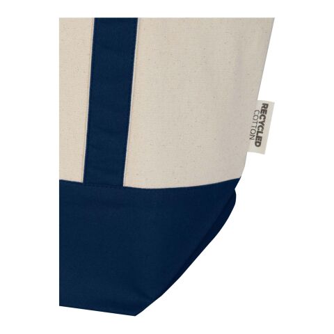 Sam 320 g/m² GRS recycled cotton tote bag Standard | Navy-Natural | not available | No Branding | not available | not available | not available
