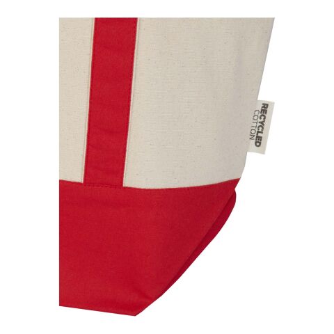 Sam 320 g/m² GRS recycled mini cotton tote bag Standard | Red-Natural | No Branding | not available | not available | not available