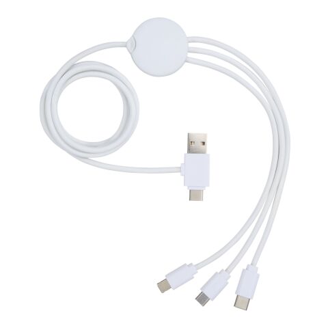 Pure 5-in-1 charging cable with antibacterial additive Standard | White | No Branding | not available | not available