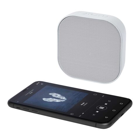 Stark 2.0 3W mini RCS recycled plastic Bluetooth® speaker Standard | White | not available | No Branding | not available | not available