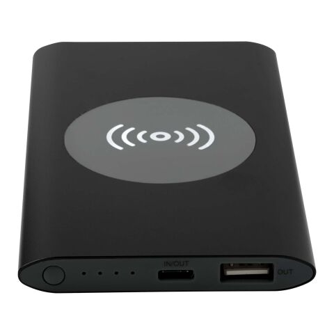 Juice 4000 mAh Type-C recycled aluminium wireless power bank Solid black | not available