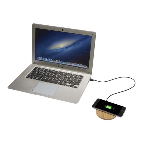 Essence 15W bamboo wireless charging pad Standard | Brown | No Branding | not available | not available