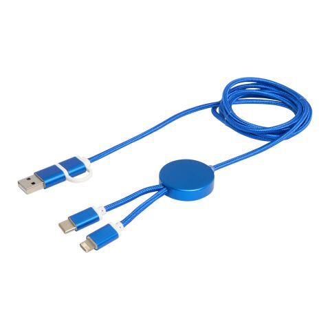 Alasia 5-in-1 recycled aluminium and plastic 150 cm data sync and 27W fast charge cable Standard | Royal blue | not available | No Branding | not available | not available