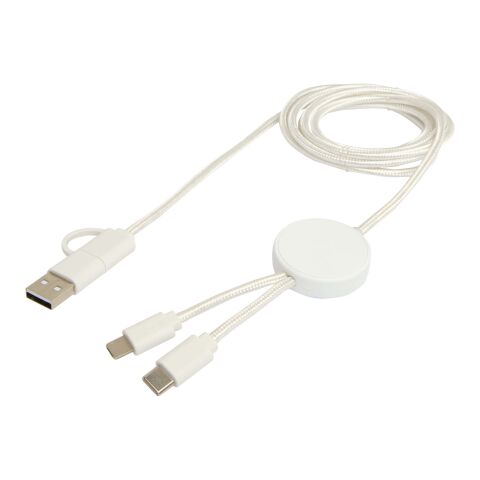 Citala 5-in-1 recycled plastic 150 cm data sync and 27W fast charge cable Standard | White | not available | No Branding | not available | not available