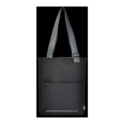 Aqua 14&quot; GRS recycled water resistant laptop tote bag 14L Standard | Solid black | No Branding | not available | not available | not available
