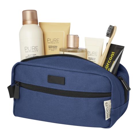 Joey GRS recycled canvas toiletry bag 3.5L Standard | Navy | not available | No Branding | not available | not available | not available