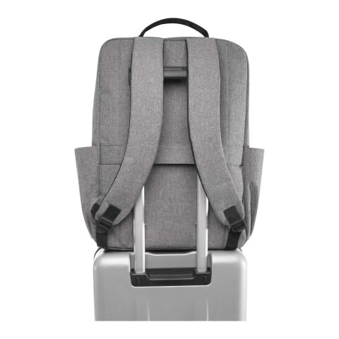 Libra 15” GRS recycled laptop backpack 15L Standard | Heather grey | not available | No Branding | not available | not available | not available