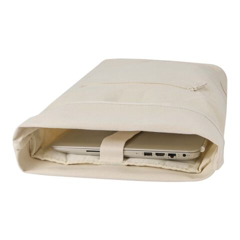 Recanvas 14” GRS recycled rolltop backpack 16L Standard | Sandstone | No Branding | not available | not available | not available