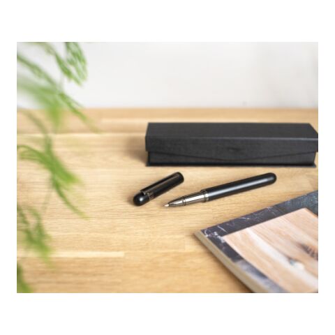 Aluminium rollerbal pen Bridger black | No Branding | not available | not available