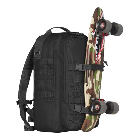 Halfar notebook backpack MOLLE black | Without Branding