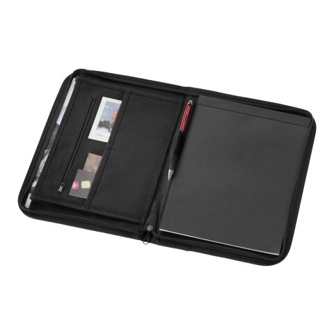 Berkely A4 zippered portfolio Standard | Solid black | Not applicable | No Branding | not available | not available | not available