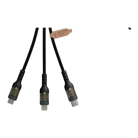 SCX.design O32 foldable phone stand with 3-in-1 charging cable Gun metal | No Branding | not available | not available