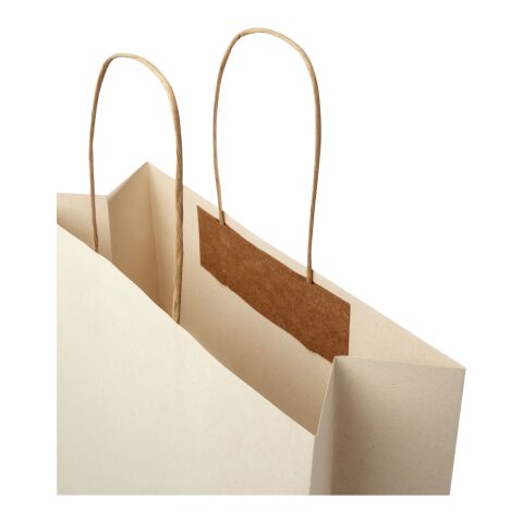 Agricultural waste 150 g/m2 paper bag with twisted handles - XX large Off white | No Branding | not available | not available