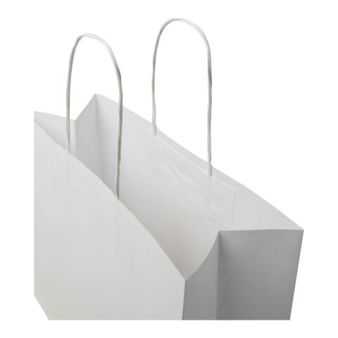 Kraft 120 g/m2 paper bag with twisted handles - large White | Not applicable | No Branding | not available | not available