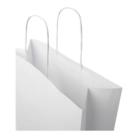 Kraft 120 g/m2 paper bag with twisted handles - XX large white | No Branding | not available | not available