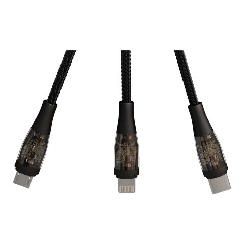 SCX.design C50 5-in-1 fast charging 100W/5A cable with digital display Standard | Solid black | No Branding | not available | not available