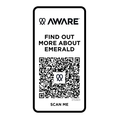 Emerald short sleeve unisex Aware™ recycled polo Standard | White | 3XL | No Branding | not available | not available | not available