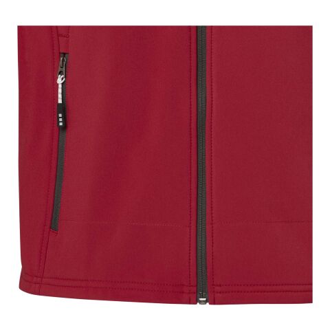Langley men's GRS recycled softshell jacket Red | XS