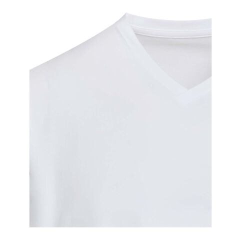 Balfour 200 g/m² short sleeve v-neck unisex OCS organic t-shirt White | 3XS