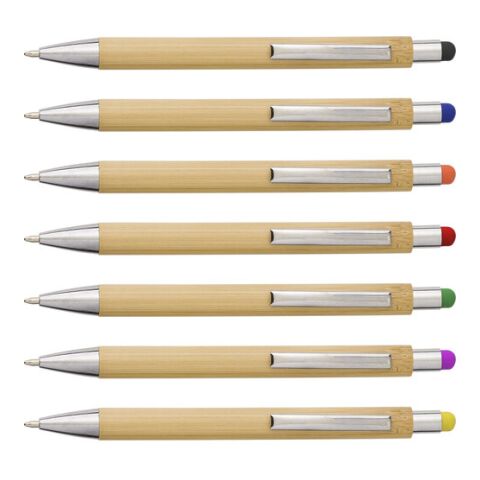 Bamboo and plastic ballpen Claire lime | No Branding | not available | not available