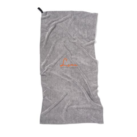 VINGA GRS RPET active dry towel 140 x 70cm grey | No Branding | not available | not available | not available