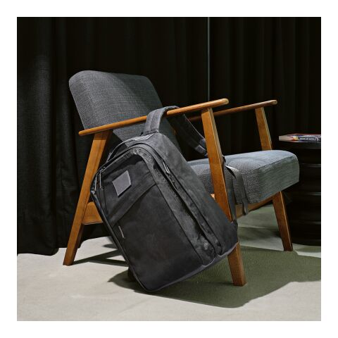 Cape Town Backpack 27L rCotton 230gsm. Fits 17&quot; laptop Solid black | No Branding | not available | not available | not available