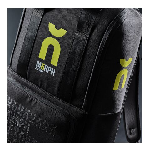 Bucharest Backpack 18L rPET. Front pocket. Fits 15.6" Laptop Black | No Branding | not available | not available | not available