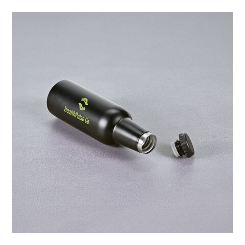 Sepik Bottle rSS 360ml. Double wall and Leakproof. Soda shaped Black | No Branding | not available | not available | not available