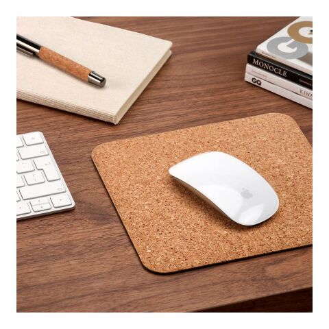 Saramago square cork mouse pad. Made in Portugal Natural | No Branding | not available | not available | not available