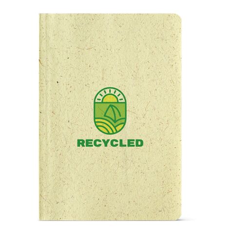 Lewis A5 Notebook Corn Husk cover. 80gsm recycled 196 pages Pastel yellow | No Branding | not available | not available | not available